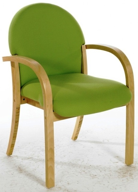 Harts Full Back Beech Meeting Chair