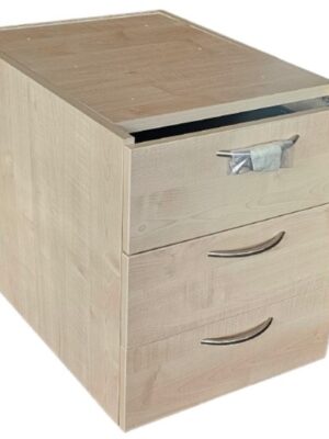 PED004 Harts FX Fixed Pedestals 3 Drawer Maple