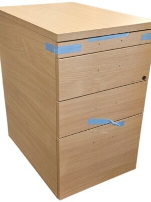 PED005A 365 Range 3 Drawer Desk Height Pedestal Beech