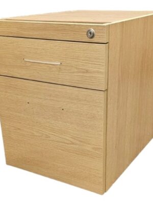 PED014 Evolution/Old Style Fixed Pedestal 3 Drawer Windsor Oak