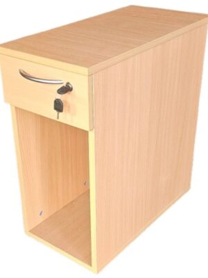 PED025 High Under Desk CPU Pedestal Beech