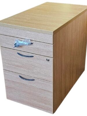 PED042 Harts FX 3 Drawer Filing Pedestal Lugano Oak
