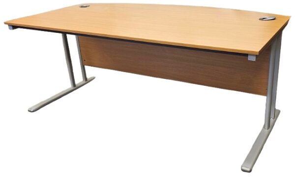 WH081 1800 x 1000/800 Beech Cantilever Desk 25mm